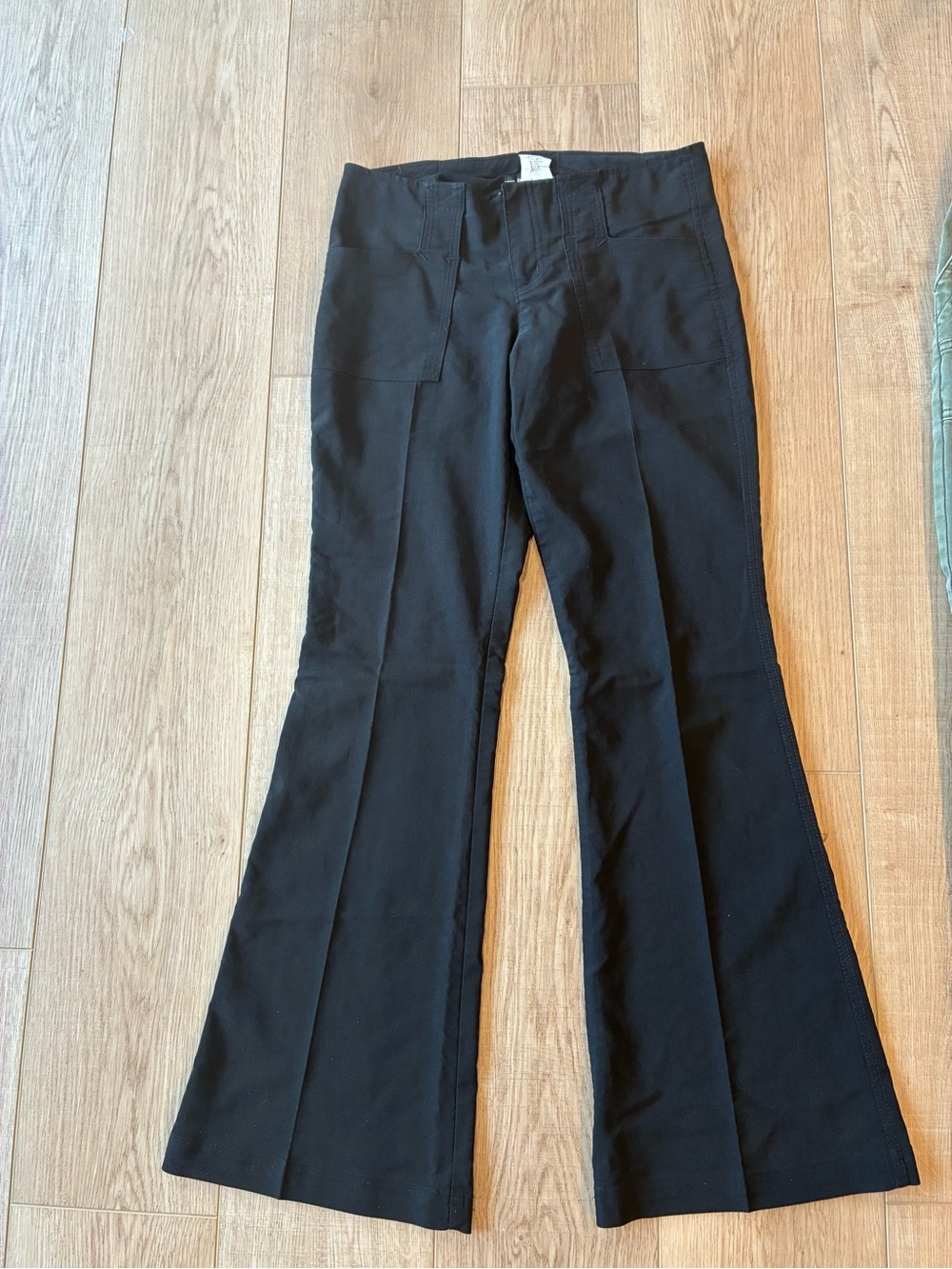 Rampage Vintage 90s/Y2k low rise Black Flared Pants size 3 mall goth